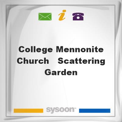 College Mennonite Church - Scattering GardenCollege Mennonite Church - Scattering Garden on Sysoon