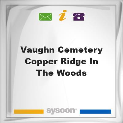Vaughn Cemetery Copper Ridge in the woodsVaughn Cemetery Copper Ridge in the woods on Sysoon