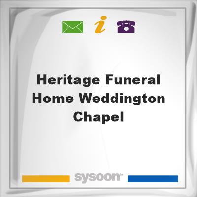 Heritage Funeral Home-Weddington Chapel, Heritage Funeral Home-Weddington Chapel