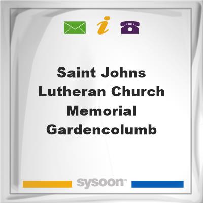 Saint Johns Lutheran Church Memorial Garden/Columb, Saint Johns Lutheran Church Memorial Garden/Columb