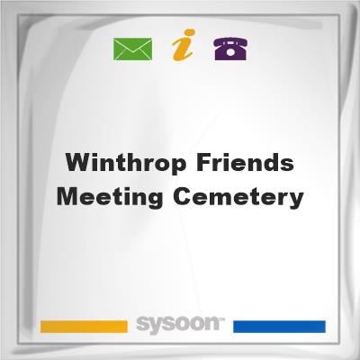 Winthrop Friends Meeting Cemetery, Winthrop Friends Meeting Cemetery