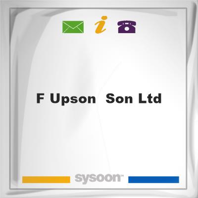 F Upson & Son LtdF Upson & Son Ltd on Sysoon