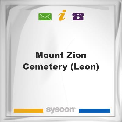 Mount Zion Cemetery (Leon)Mount Zion Cemetery (Leon) on Sysoon