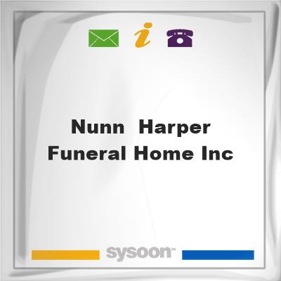 Nunn & Harper Funeral Home IncNunn & Harper Funeral Home Inc on Sysoon