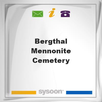 Bergthal Mennonite cemetery, Bergthal Mennonite cemetery