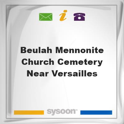 Beulah Mennonite Church Cemetery near Versailles, Beulah Mennonite Church Cemetery near Versailles