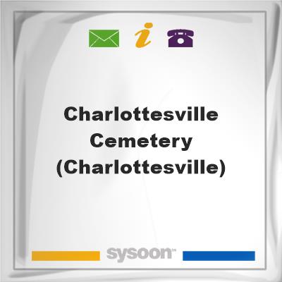 Charlottesville Cemetery (Charlottesville), Charlottesville Cemetery (Charlottesville)
