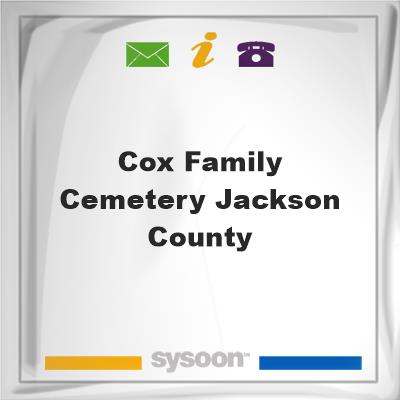 Cox Family Cemetery-Jackson County, Cox Family Cemetery-Jackson County