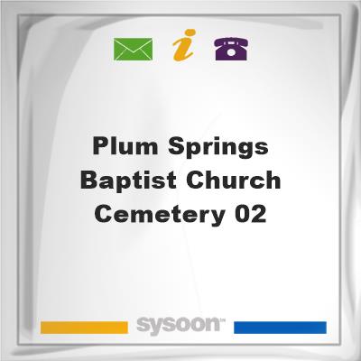 Plum Springs Baptist Church Cemetery #02, Plum Springs Baptist Church Cemetery #02