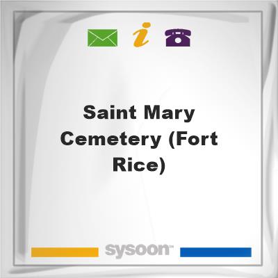 Saint Mary Cemetery (Fort Rice), Saint Mary Cemetery (Fort Rice)