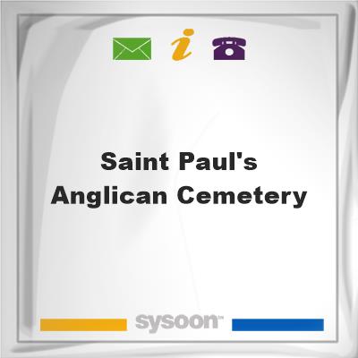 Saint Paul's Anglican Cemetery, Saint Paul's Anglican Cemetery