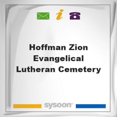 Hoffman Zion Evangelical Lutheran CemeteryHoffman Zion Evangelical Lutheran Cemetery on Sysoon