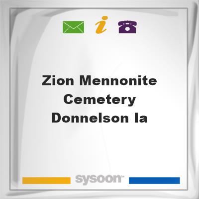 Zion Mennonite Cemetery - Donnelson, IAZion Mennonite Cemetery - Donnelson, IA on Sysoon