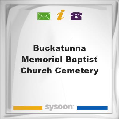 Buckatunna Memorial Baptist Church Cemetery, Buckatunna Memorial Baptist Church Cemetery
