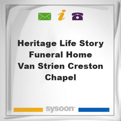 Heritage Life Story Funeral Home - Van Strien Creston Chapel, Heritage Life Story Funeral Home - Van Strien Creston Chapel