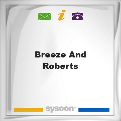 Breeze and RobertsBreeze and Roberts on Sysoon