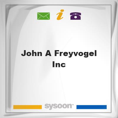 John A Freyvogel Inc, John A Freyvogel Inc