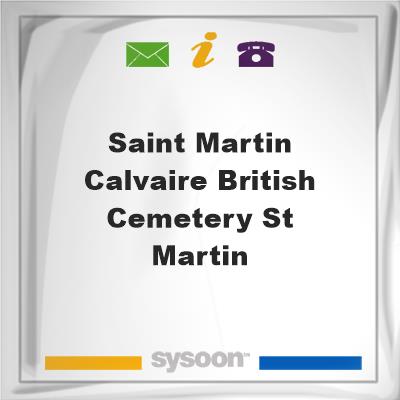 Saint Martin Calvaire British Cemetery, St. Martin, Saint Martin Calvaire British Cemetery, St. Martin