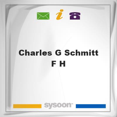 Charles G Schmitt F HCharles G Schmitt F H on Sysoon