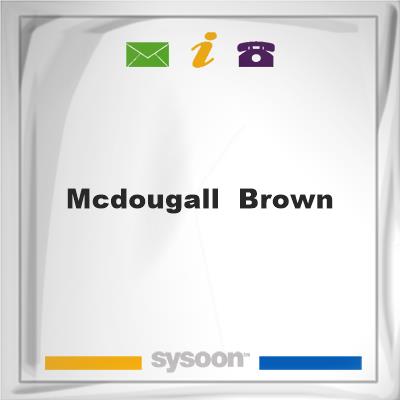 McDougall & BrownMcDougall & Brown on Sysoon