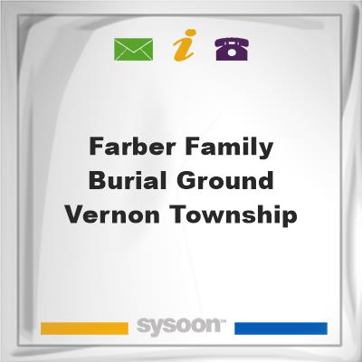 Farber Family Burial Ground, Vernon Township, Farber Family Burial Ground, Vernon Township