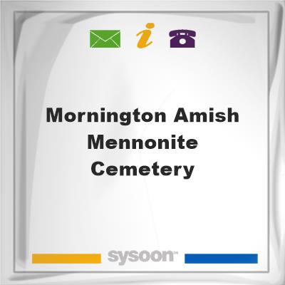 Mornington Amish Mennonite Cemetery, Mornington Amish Mennonite Cemetery