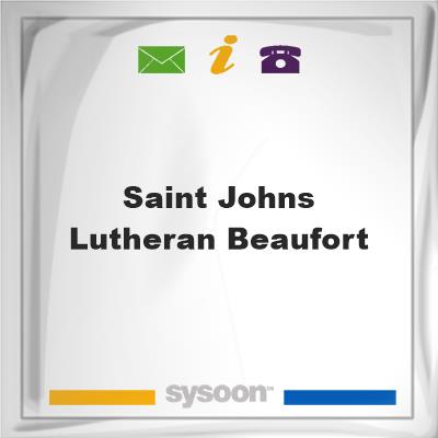 Saint Johns Lutheran, Beaufort, Saint Johns Lutheran, Beaufort