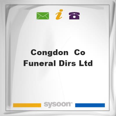 Congdon & Co Funeral Dirs LtdCongdon & Co Funeral Dirs Ltd on Sysoon
