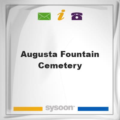 Augusta Fountain Cemetery, Augusta Fountain Cemetery