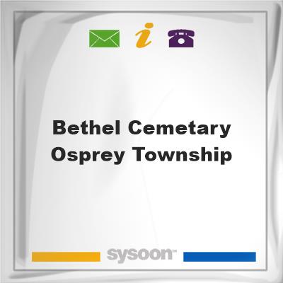 Bethel Cemetary Osprey Township, Bethel Cemetary Osprey Township