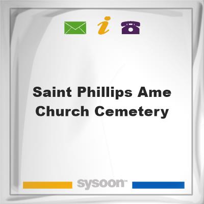 Saint Phillips AME Church CemeterySaint Phillips AME Church Cemetery on Sysoon