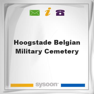 Hoogstade Belgian Military Cemetery, Hoogstade Belgian Military Cemetery