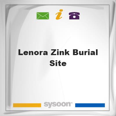Lenora Zink Burial Site, Lenora Zink Burial Site