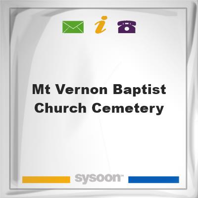 Mt. Vernon Baptist Church Cemetery, Mt. Vernon Baptist Church Cemetery
