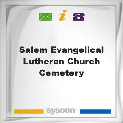 Salem Evangelical Lutheran Church Cemetery, Salem Evangelical Lutheran Church Cemetery