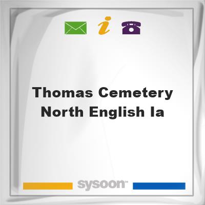 Thomas Cemetery, North English, IA, Thomas Cemetery, North English, IA