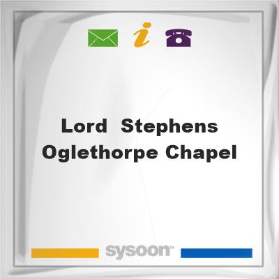 Lord & Stephens - Oglethorpe Chapel, Lord & Stephens - Oglethorpe Chapel