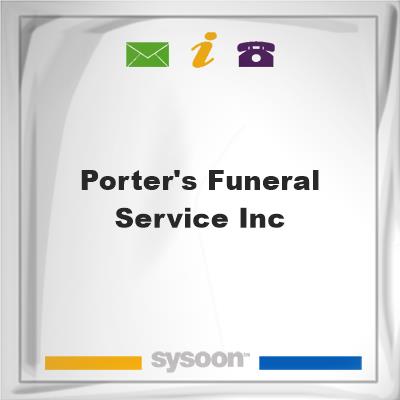 Porter's Funeral Service Inc, Porter's Funeral Service Inc