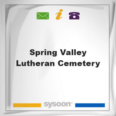 Spring Valley Lutheran Cemetery, Spring Valley Lutheran Cemetery