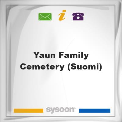 Yaun Family Cemetery (Suomi)Yaun Family Cemetery (Suomi) on Sysoon
