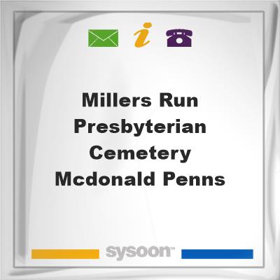 Millers Run Presbyterian Cemetery, McDonald, Penns, Millers Run Presbyterian Cemetery, McDonald, Penns