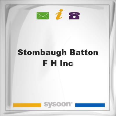 Stombaugh-Batton F H Inc, Stombaugh-Batton F H Inc