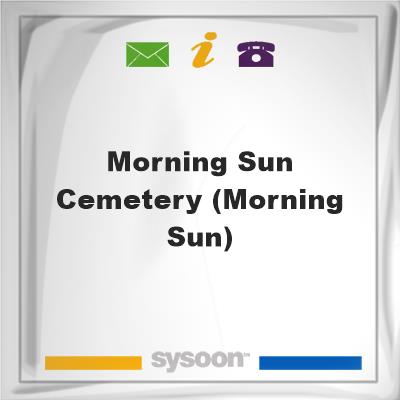 Morning Sun Cemetery (Morning Sun)Morning Sun Cemetery (Morning Sun) on Sysoon