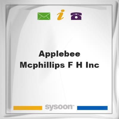 Applebee-McPhillips F H Inc, Applebee-McPhillips F H Inc