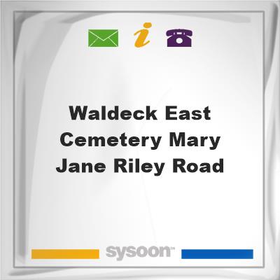 Waldeck East Cemetery, Mary Jane Riley Road, Waldeck East Cemetery, Mary Jane Riley Road
