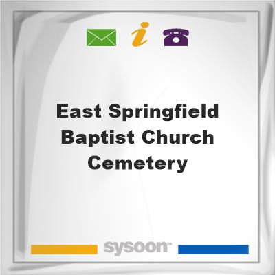 East Springfield Baptist Church CemeteryEast Springfield Baptist Church Cemetery on Sysoon