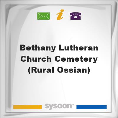 Bethany Lutheran Church Cemetery (rural Ossian), Bethany Lutheran Church Cemetery (rural Ossian)