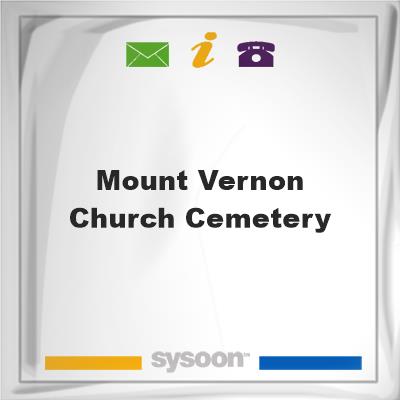 Mount Vernon Church Cemetery, Mount Vernon Church Cemetery