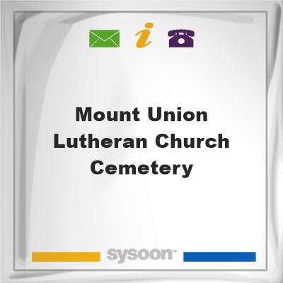 Mount Union Lutheran Church CemeteryMount Union Lutheran Church Cemetery on Sysoon