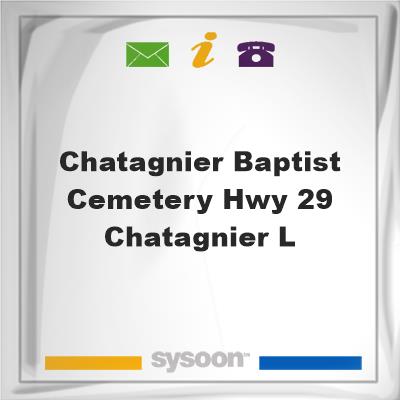 Chatagnier Baptist Cemetery, Hwy 29, Chatagnier, L, Chatagnier Baptist Cemetery, Hwy 29, Chatagnier, L
